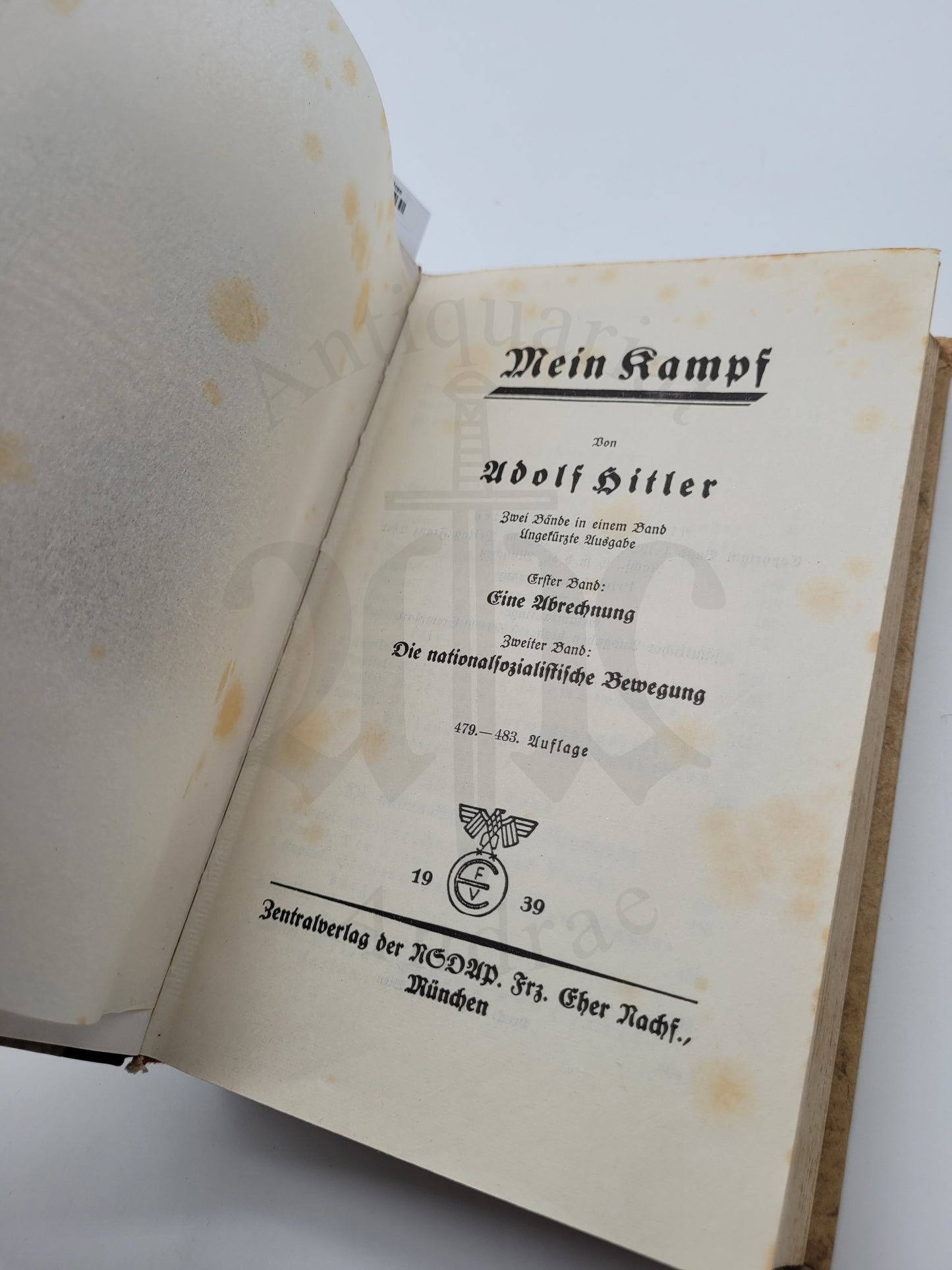 Mein Kampf Hochzeitsausgabe 1939 (Konz)