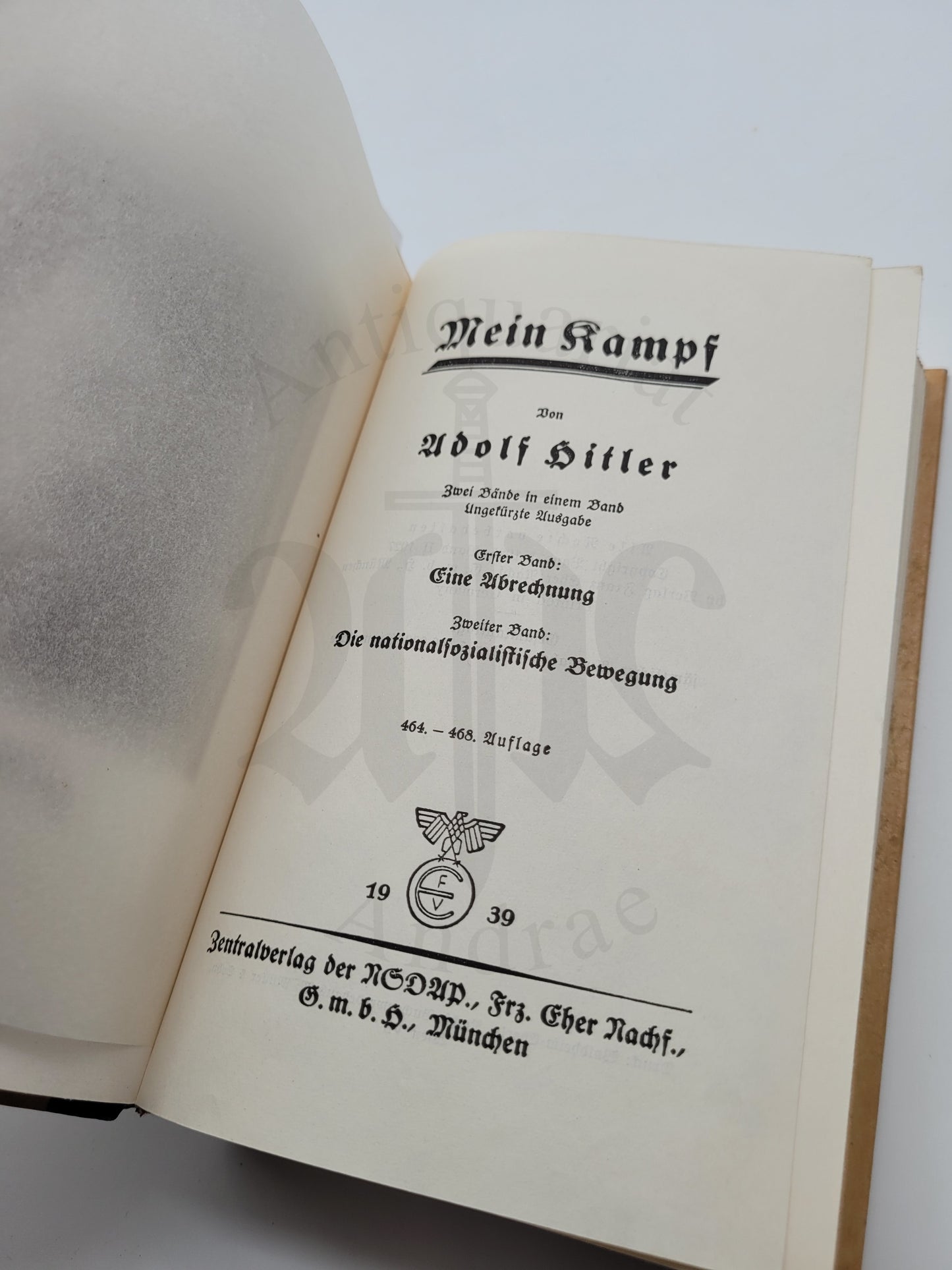 Mein Kampf Hochzeitsausgabe 1939 (Wien) +Schuber