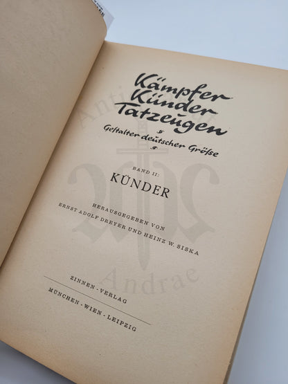 Gestalter deutscher Größe (Tatzeugen/Künder/Kämpfer) (3er Paket)