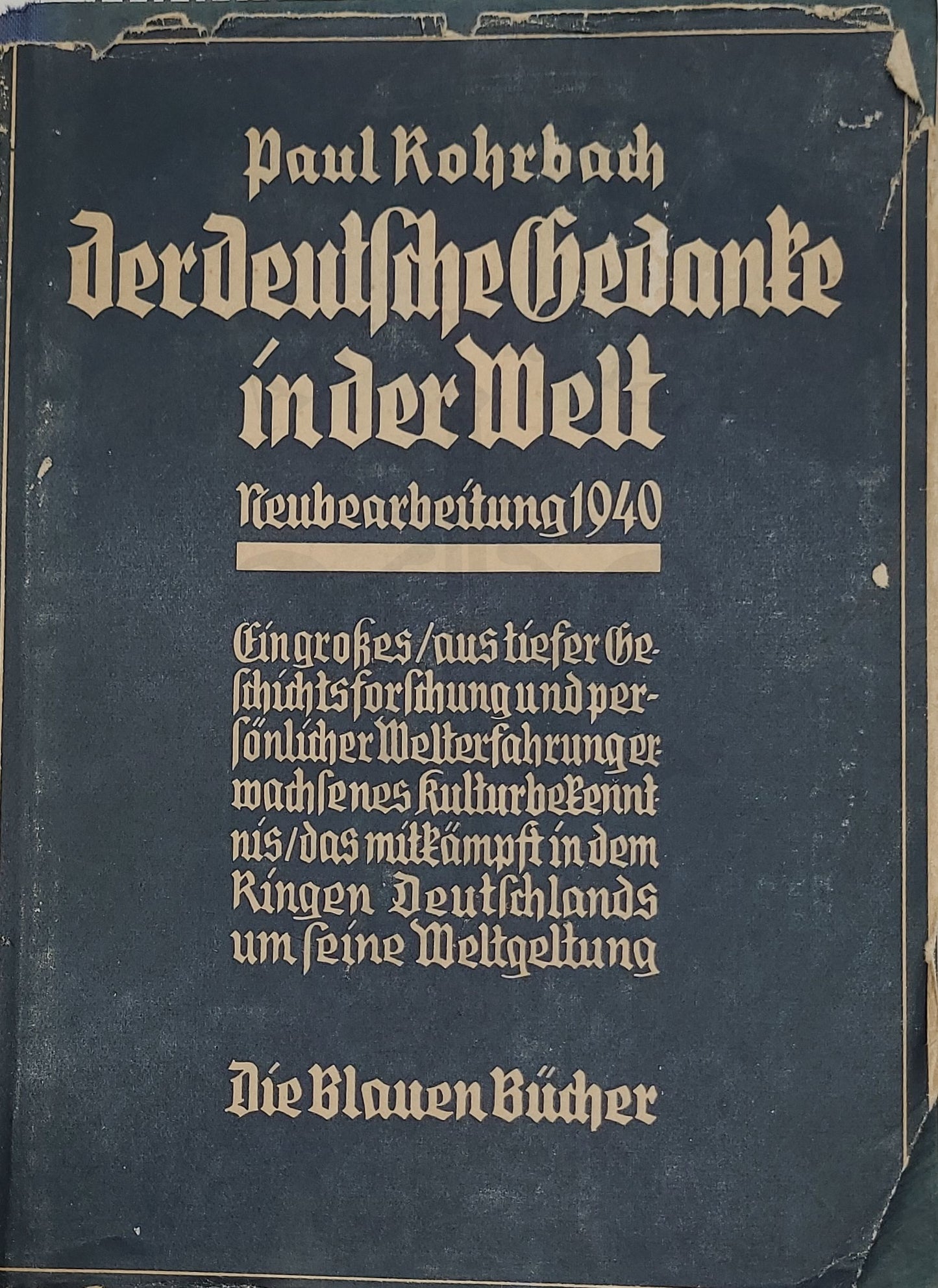 Der deutsche Gedanke in der Welt (Orig. Schutzumschlag)