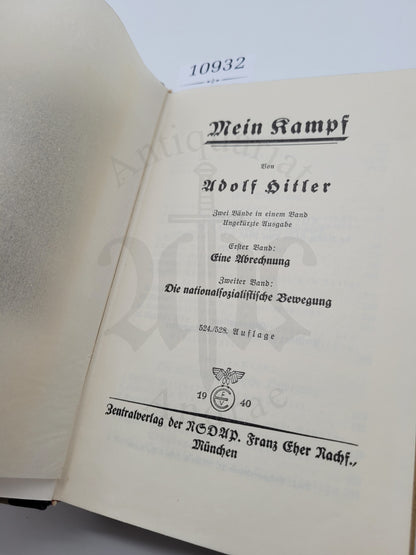 Mein Kampf Hochzeitsausgabe 1940