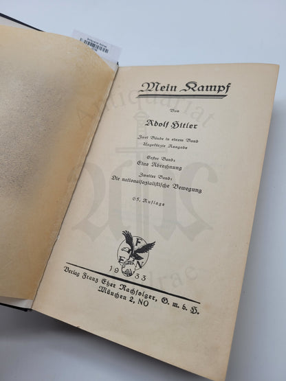 Mein Kampf Volksausgabe 1933