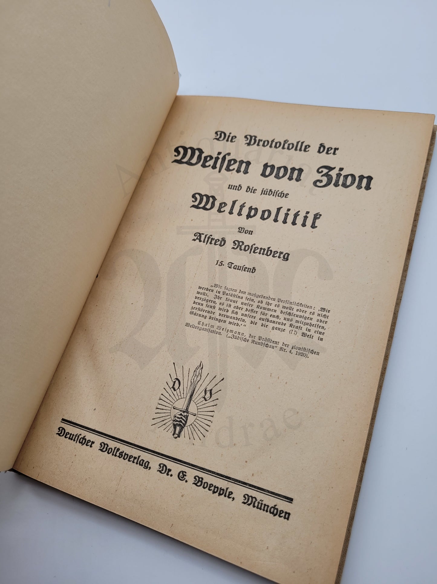 Die Protokolle der Weisen von Zion und die jüdische Weltpolitik