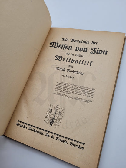 Die Protokolle der Weisen von Zion und die jüdische Weltpolitik