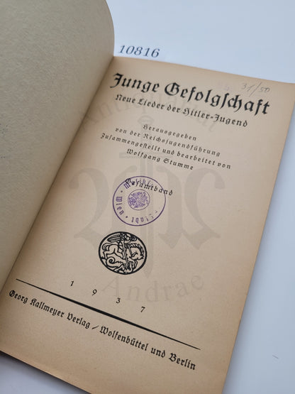 Junge Gefolgschaft Gesamtband (Hitlerjugend)