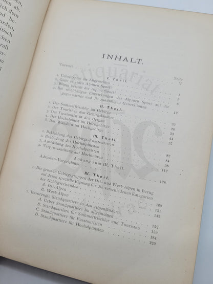 Handbuch des Alpinen Sport
