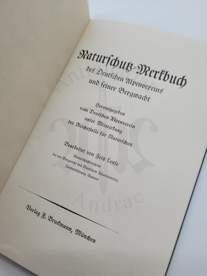 Naturschutz Merkbuch