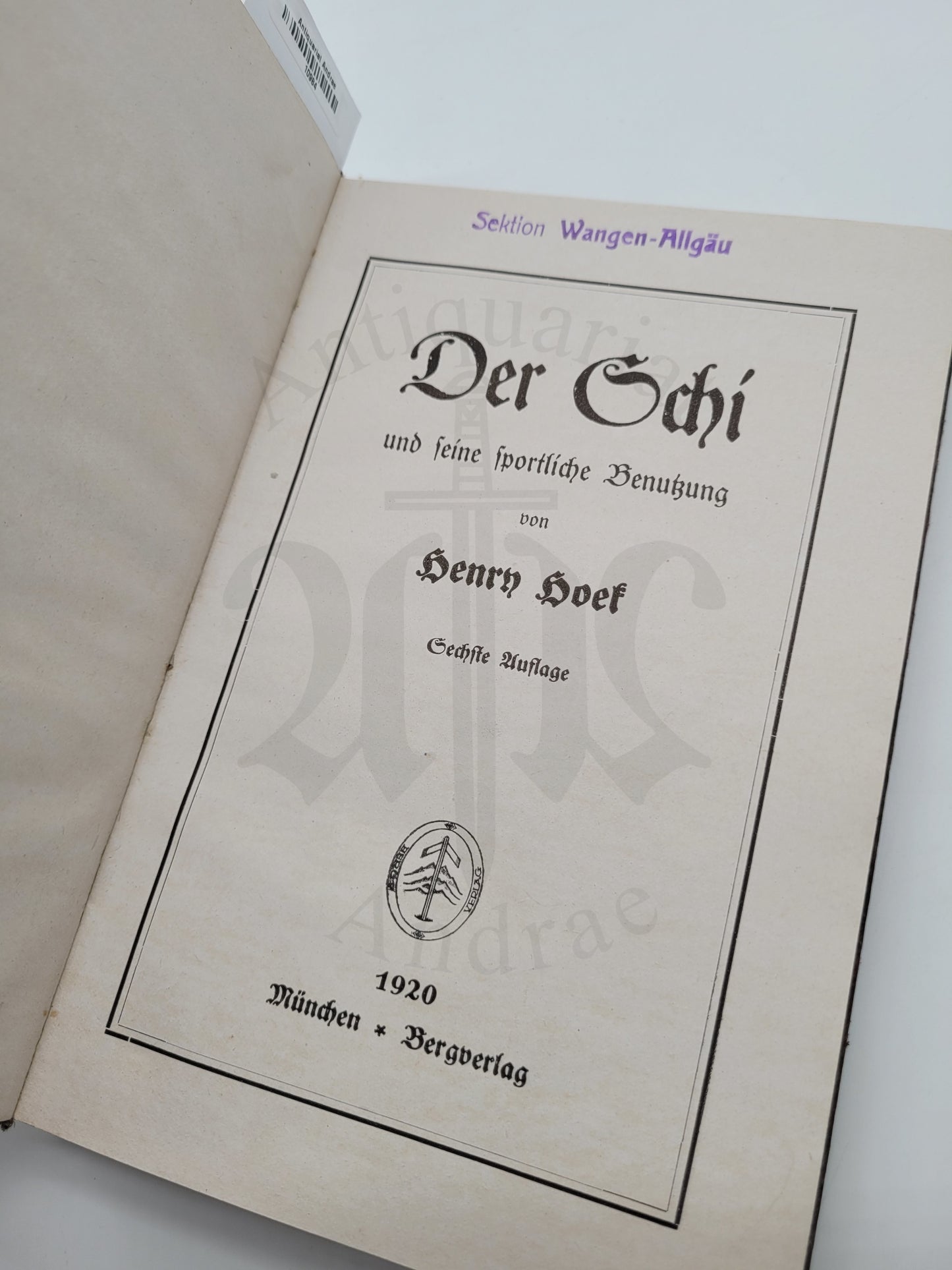 Der Schi (Ski) und seine sportliche Benutzung (Luxus-Ausgabe)