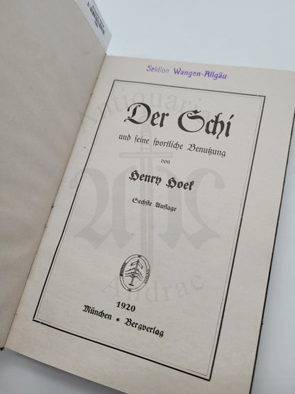 Der Schi (Ski) und seine sportliche Benutzung (Luxus-Ausgabe)