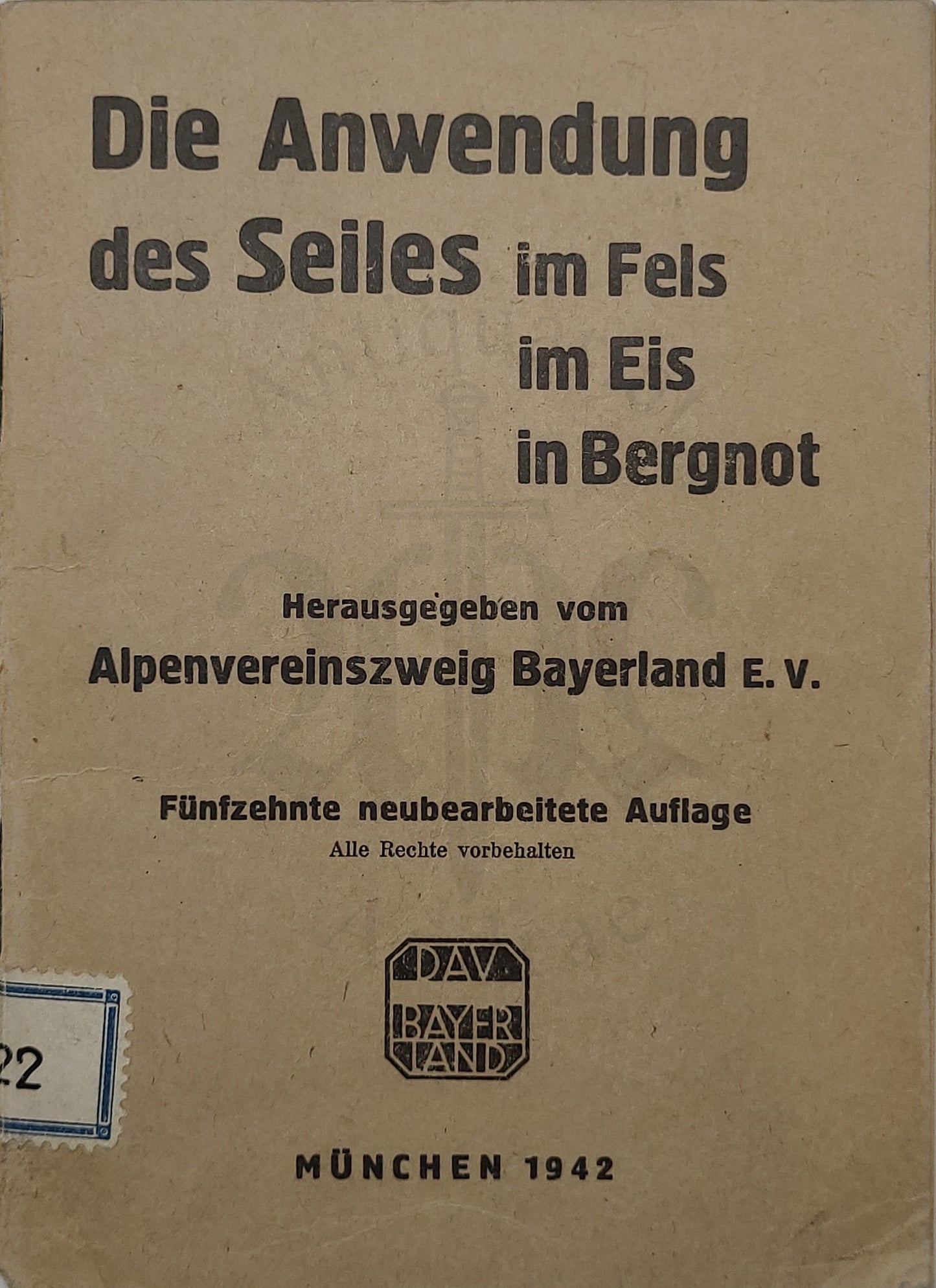 Die Anwendung des Seiles im Fels im Eis In Bergnot