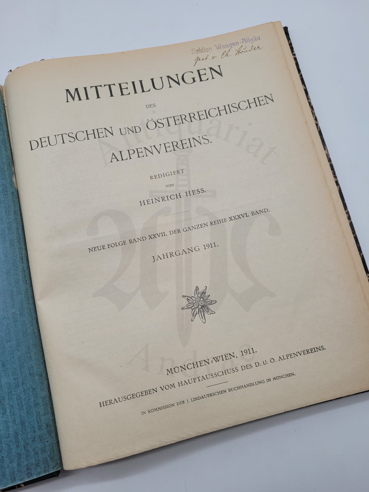 Mitteilungen des Deutschen u. Österreichischen Alpenvereins