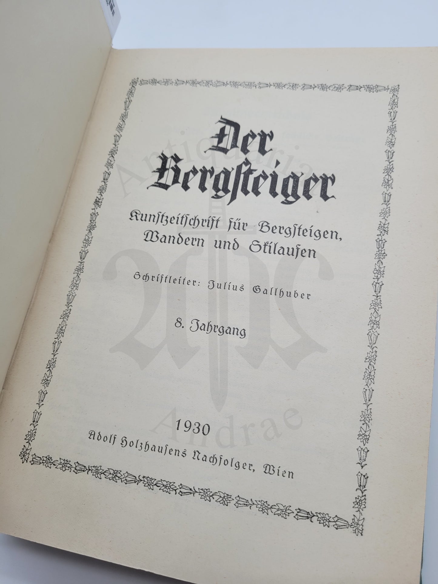Der Bergsteiger 1930 (Kompl. Jahrgang)