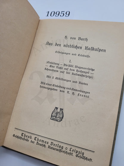 Aus den nördlichen Kalkalpen (Doppelband)