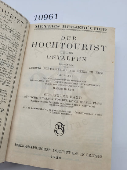 Der Hochtourist in den Ostalpen (Band 7.) (Leseexemplar)