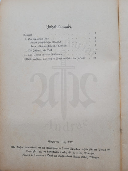 Das Japanische Volk und das Christentum