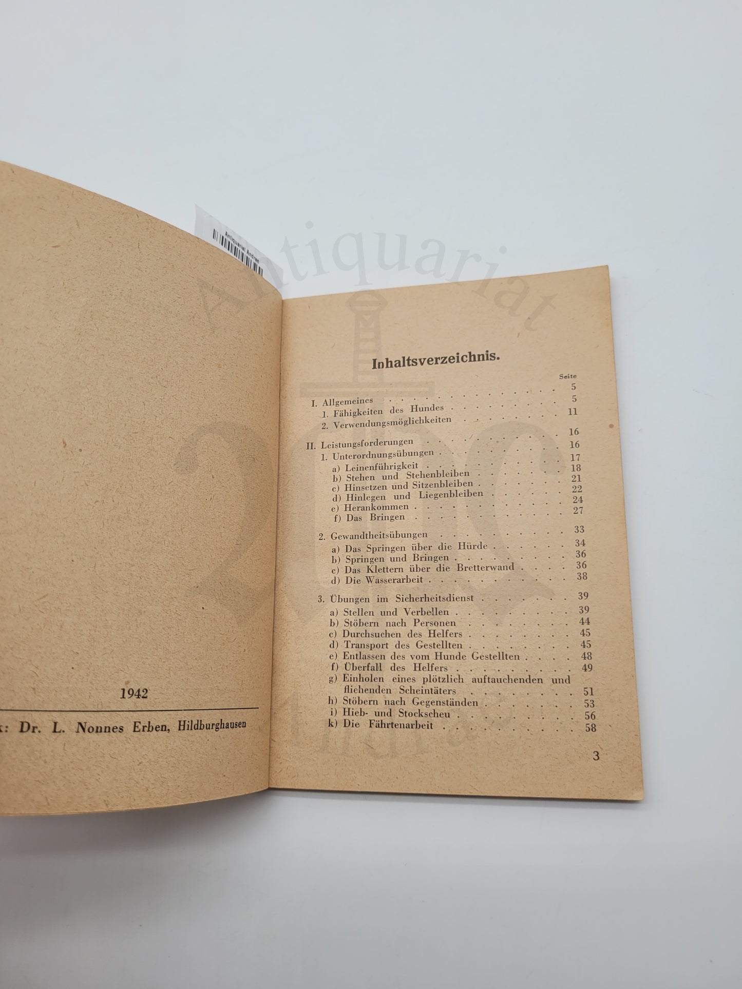 Der Hund im Dienst der Ordnungspolizei