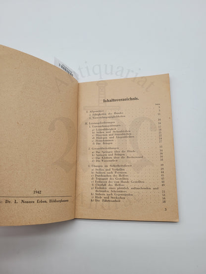 Der Hund im Dienst der Ordnungspolizei