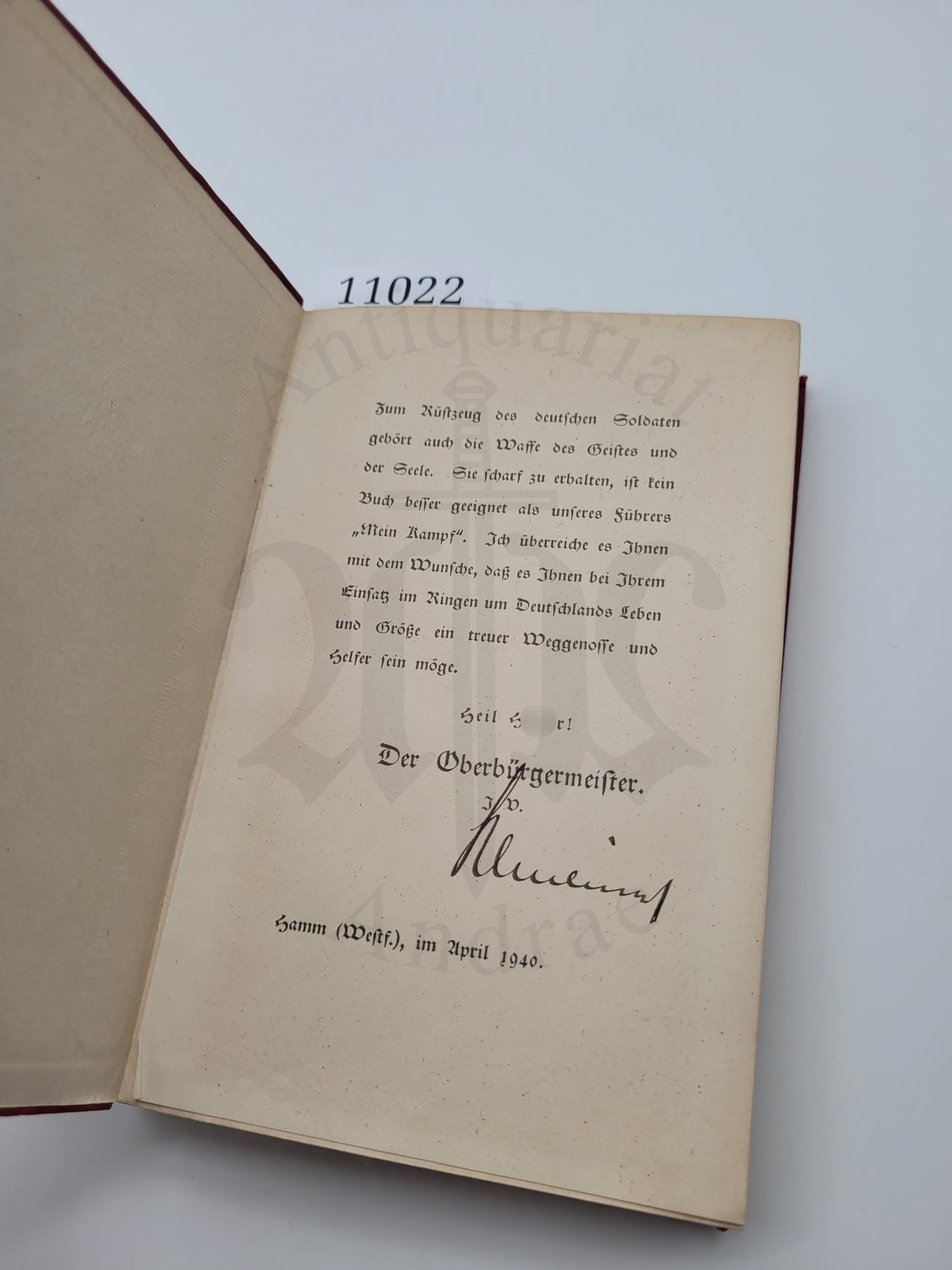 Mein Kampf Tornisterausgabe 1940