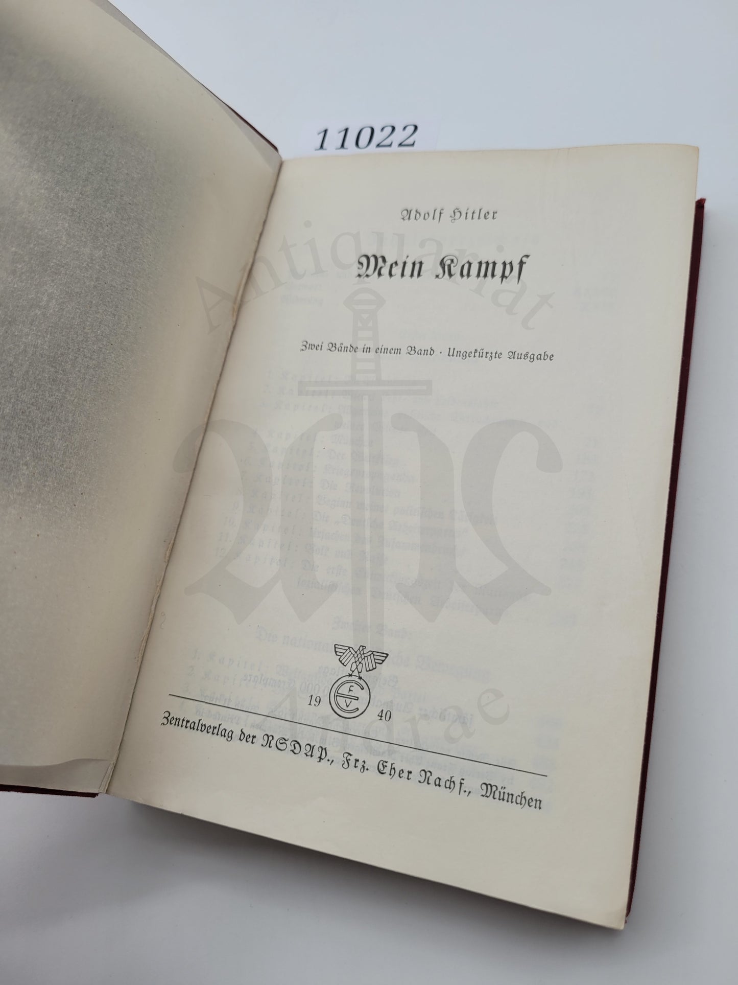 Mein Kampf Tornisterausgabe 1940