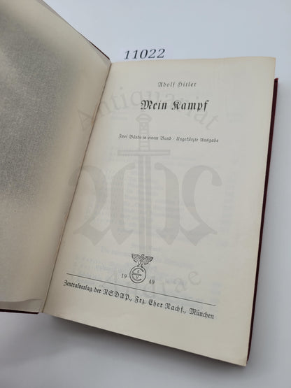 Mein Kampf Tornisterausgabe 1940