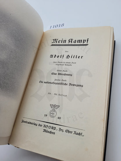 Mein Kampf Volksausgabe 1940 (Leseexemplar)