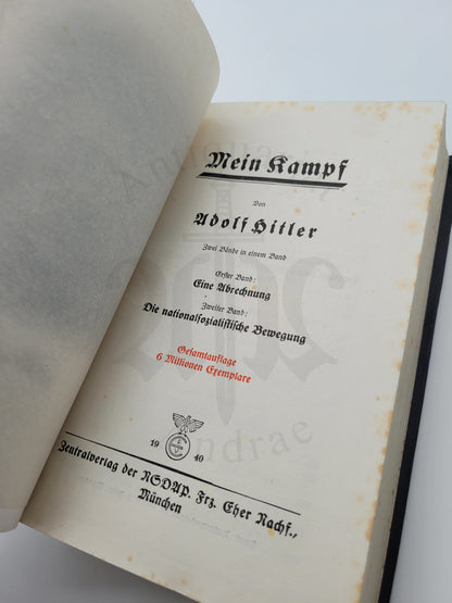 Mein Kampf Volksausgabe 1940 (Sonderausgabe)