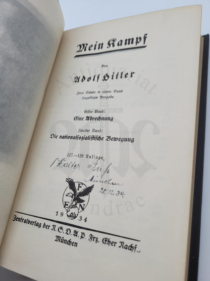 Mein Kampf Volksausgabe 1934