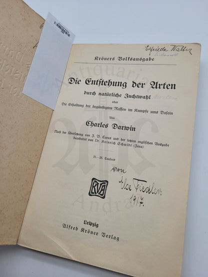 Die Entstehung der Arten