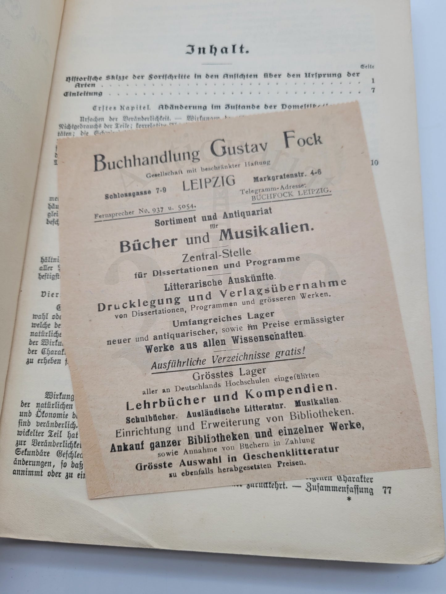 Die Entstehung der Arten