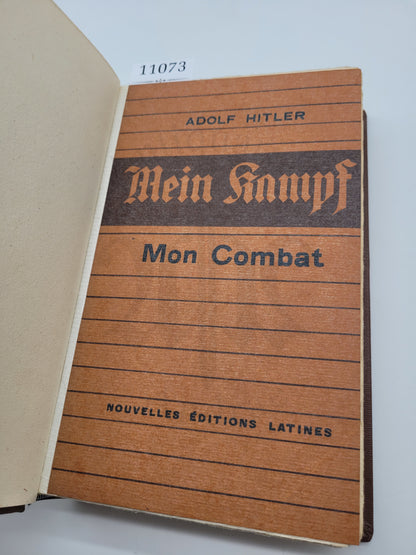 Mon Combat (Mein Kampf) 1934 Französisch (Handgebunden)