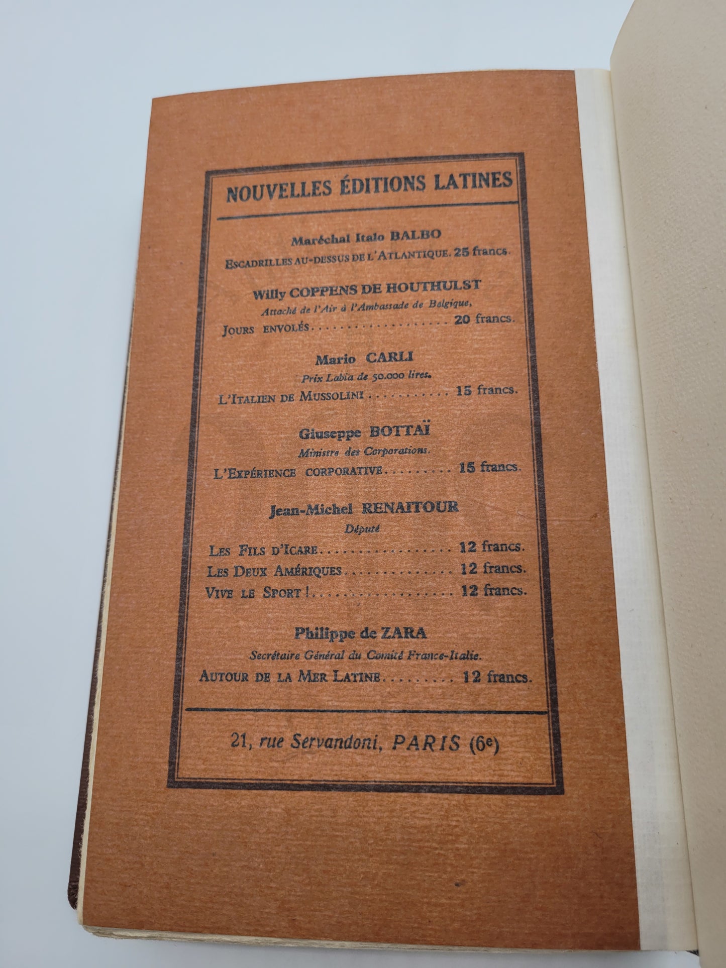 Mon Combat (Mein Kampf) 1934 Französisch (Handgebunden)