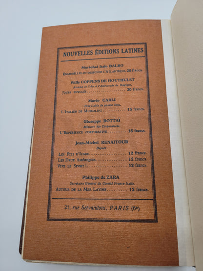 Mon Combat (Mein Kampf) 1934 Französisch (Handgebunden)
