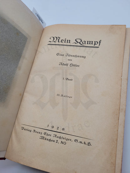 Mein Kampf 1928 3. Auflage