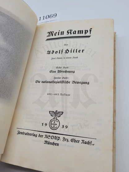 Mein Kampf Volksausgabe 1939 (Orig. Schutzumschlag)