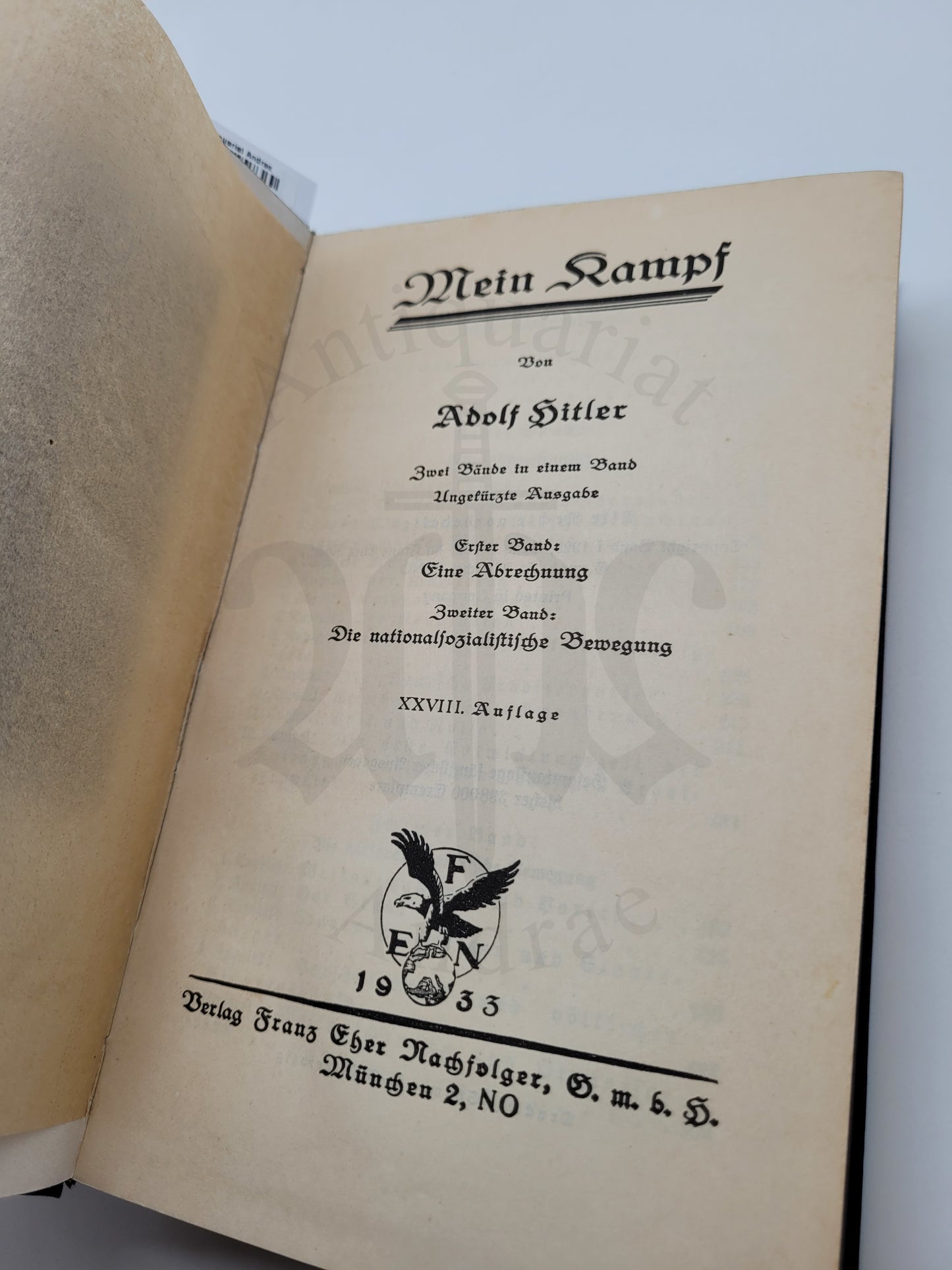 Mein Kampf Volksausgabe 1933