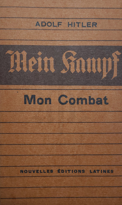 Mon Combat (Mein Kampf) 1934 Französisch (Handgebunden)